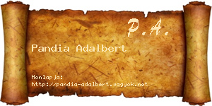 Pandia Adalbert névjegykártya